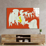 Abstract Geometric Creatures Glass Wall Art - CreoGlass E-Shop