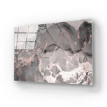 Abstract Grey Marble Glass Wall Art - CreoGlass E-Shop