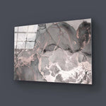 Abstract Grey Marble Glass Wall Art - CreoGlass E-Shop