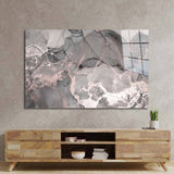 Abstract Grey Marble Glass Wall Art - CreoGlass E-Shop