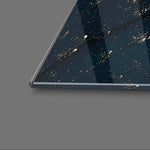 Abstract Heritage Blue Alcohol Ink Marble Glass Wall Art - CreoGlass E-Shop