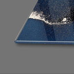 Abstract Light Blue and Baby Pink Alcohol Ink Marble Glass Wall Art - CreoGlass E-Shop