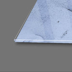 Abstract Light Blue Marble Glass Wall Art - CreoGlass E-Shop