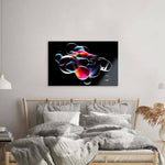 Abstract Metallic Bubbles Glass Wall Art - CreoGlass E-Shop