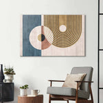 Abstract Minimalist Circles Glass Wall Art - CreoGlass E-Shop