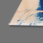 Abstract Palette Knife Oil Painting Glass Wall Art - CreoGlass E-Shop