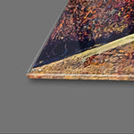 Abstract Paper Waves Glass Wall Art - CreoGlass E-Shop