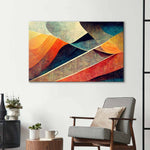 Abstract Paper Waves Glass Wall Art - CreoGlass E-Shop