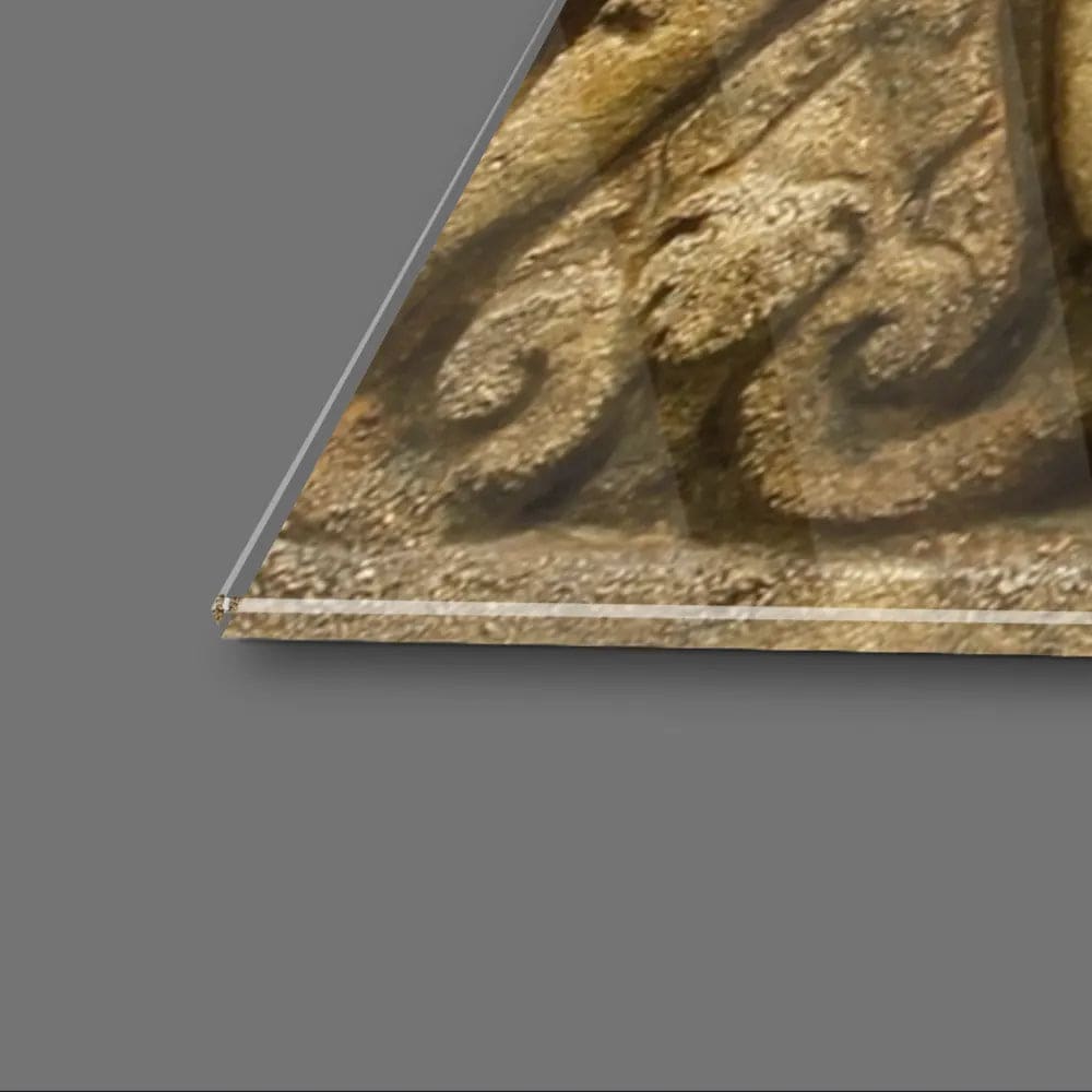 Angkor Wat Stylized Ancient Hindu Glass Wall Art - CreoGlass E-Shop