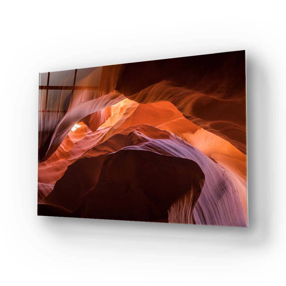Antelope Canyon, Arizona 2 Glass Wall Art - CreoGlass E-Shop