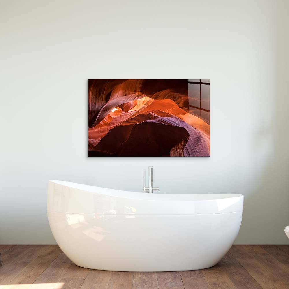 Antelope Canyon, Arizona 2 Glass Wall Art - CreoGlass E-Shop