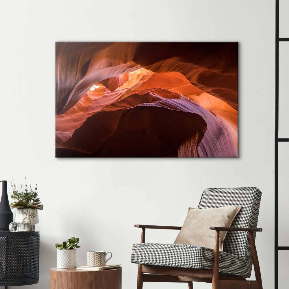 Antelope Canyon, Arizona 2 Glass Wall Art - CreoGlass E-Shop