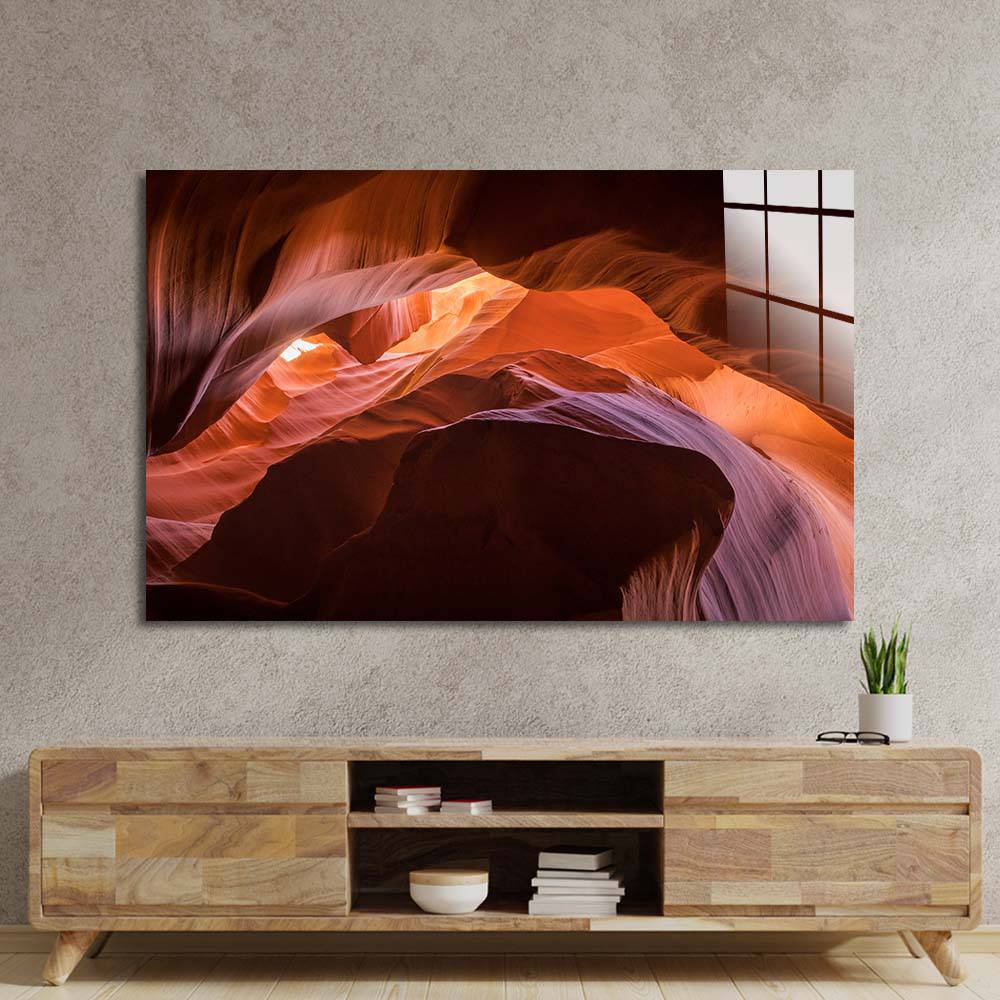 Antelope Canyon, Arizona 2 Glass Wall Art - CreoGlass E-Shop