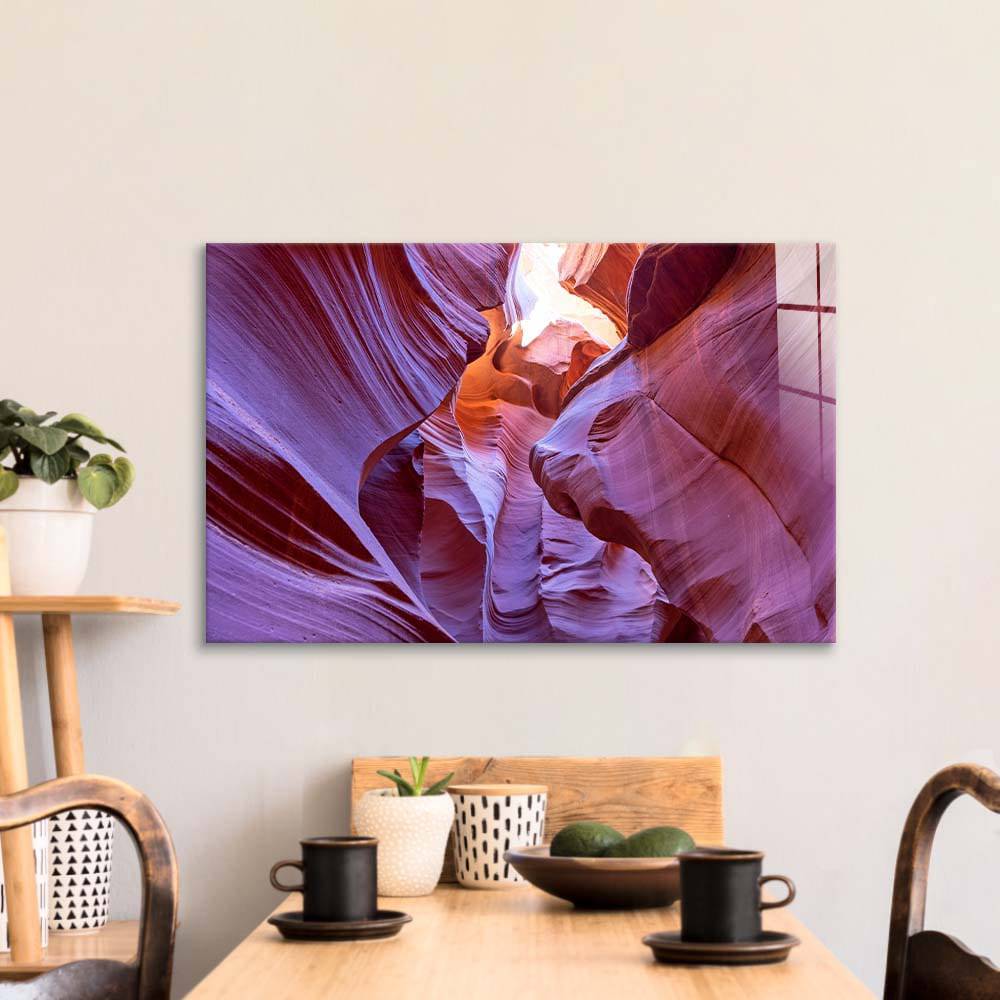 Antelope Canyon, Arizona 3 Glass Wall Art - CreoGlass E-Shop