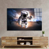 Astronaut in Space Glass Wall Art - CreoGlass E-Shop
