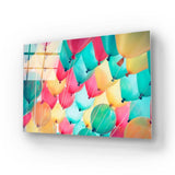 Balloons Sky Glass Wall Art - CreoGlass E-Shop