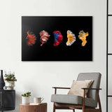 Betta Fish Tail Glass Wall Art - CreoGlass E-Shop