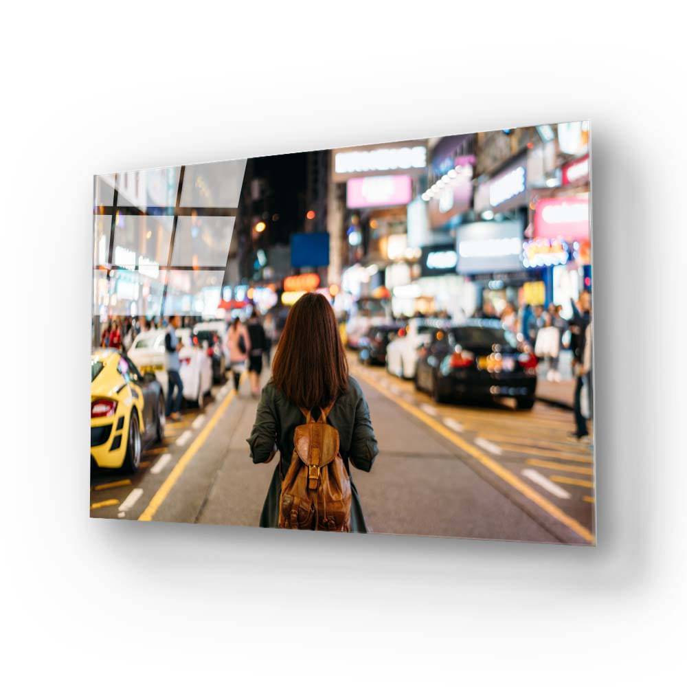 Blinding City Lights Glass Wall Art - CreoGlass E-Shop