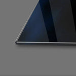 Blue Cape Daisy With Pink Droplets Glass Wall Art - CreoGlass E-Shop