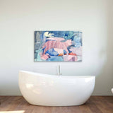 Cat under Water Glass Wall Art - CreoGlass E-Shop