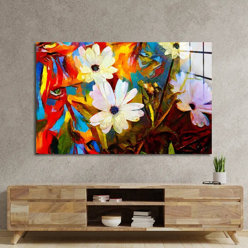 Chamomile Glass Wall Art - CreoGlass E-Shop
