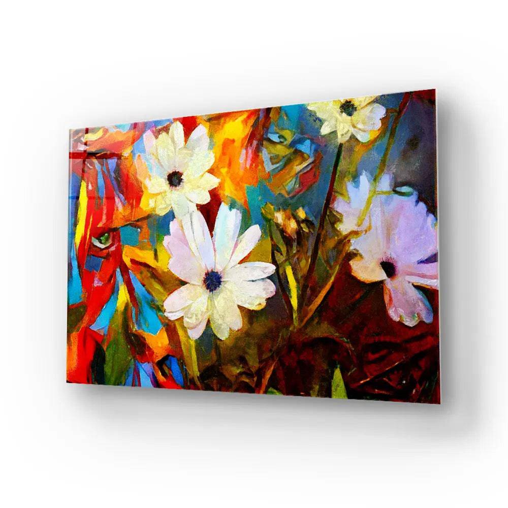 Chamomile Glass Wall Art - CreoGlass E-Shop