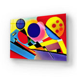 Contrasting Cubism 2 Glass Wall Art - CreoGlass E-Shop
