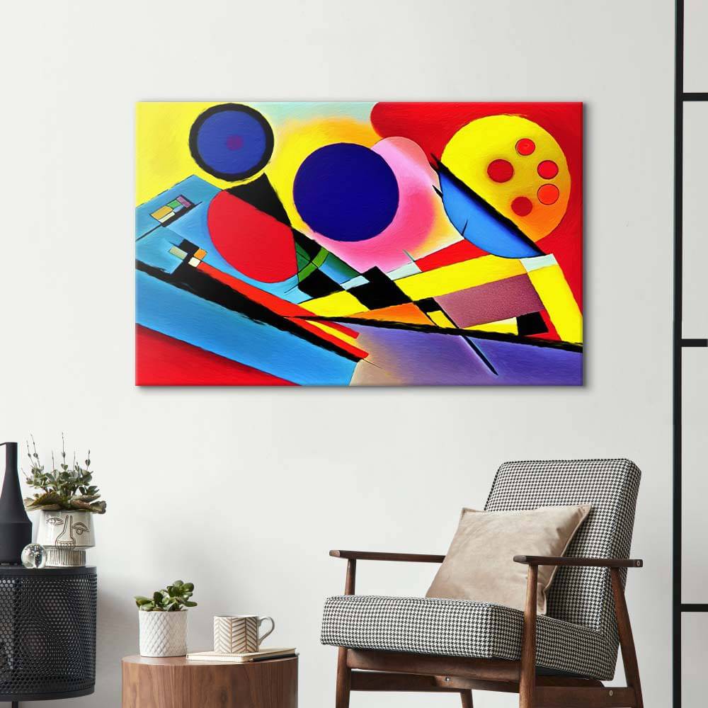 Contrasting Cubism 2 Glass Wall Art - CreoGlass E-Shop