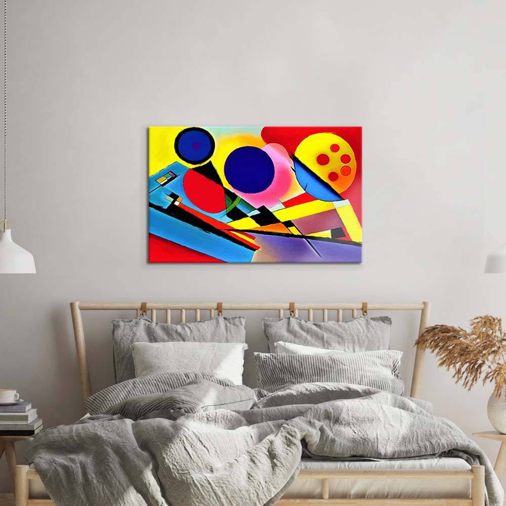 Contrasting Cubism 2 Glass Wall Art - CreoGlass E-Shop