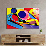 Contrasting Cubism 2 Glass Wall Art - CreoGlass E-Shop