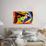 Contrasting Cubism Glass Wall Art - CreoGlass E-Shop