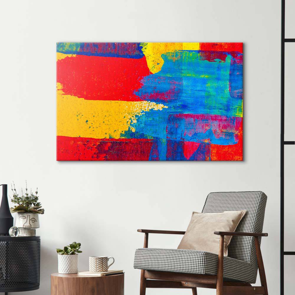 Contrasting Modern Abstract Glass Wall Art - CreoGlass E-Shop