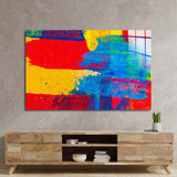 Contrasting Modern Abstract Glass Wall Art - CreoGlass E-Shop