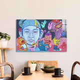 Crypto Buddies Glass Wall Art - CreoGlass E-Shop