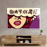 Cursed Speech Bubble Retro Glass Wall Art - CreoGlass E-Shop