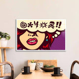 Cursed Speech Bubble Retro Glass Wall Art - CreoGlass E-Shop