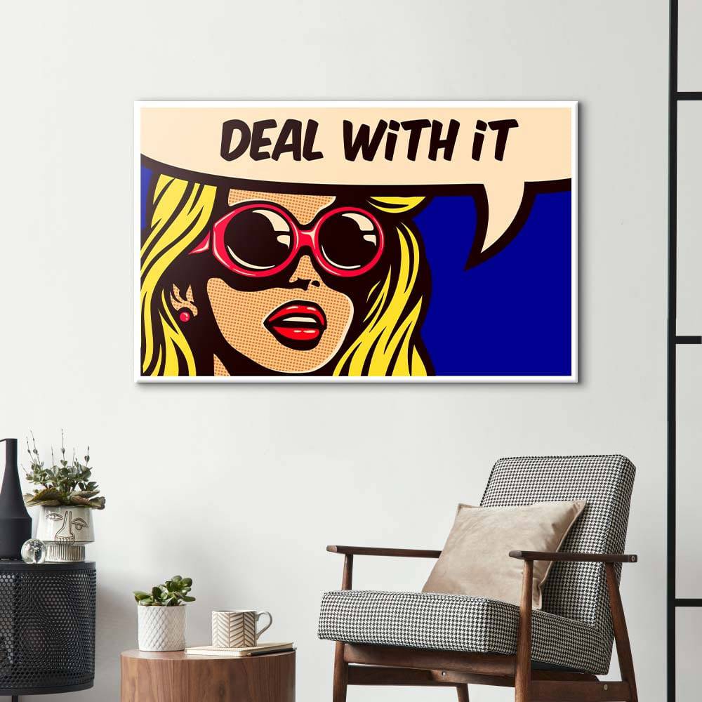Deal With It Glass Wall Art - CreoGlass E-Shop