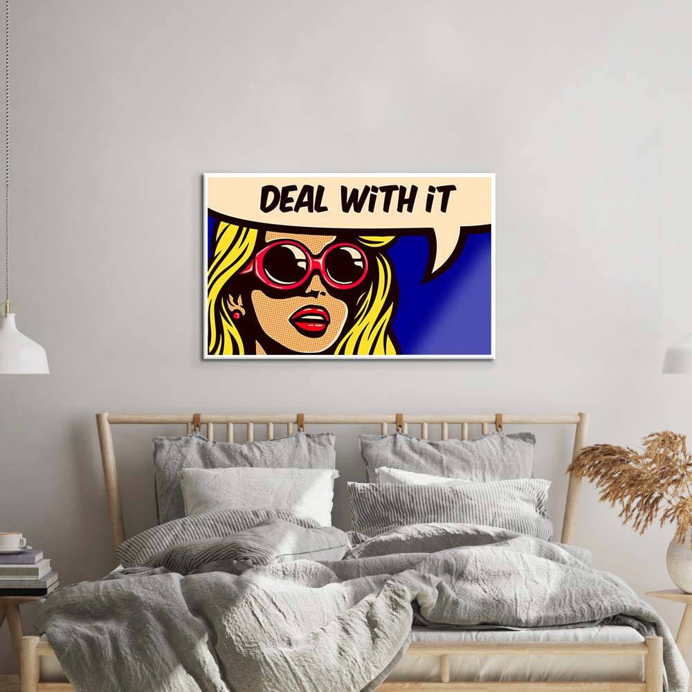 Deal With It Glass Wall Art - CreoGlass E-Shop
