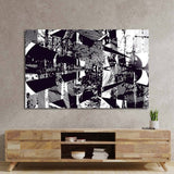 Distressed Abstract Static Glass Wall Art - CreoGlass E-Shop