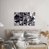 Distressed Abstract Static Glass Wall Art - CreoGlass E-Shop