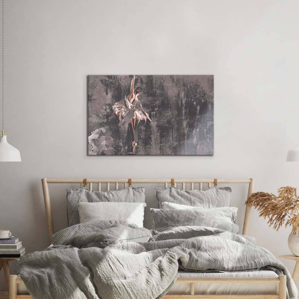 Distressed Ballerina Glass Wall Art - CreoGlass E-Shop
