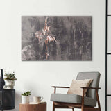 Distressed Ballerina Glass Wall Art - CreoGlass E-Shop