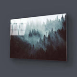 Foggy Forest Glass Wall Art - CreoGlass E-Shop