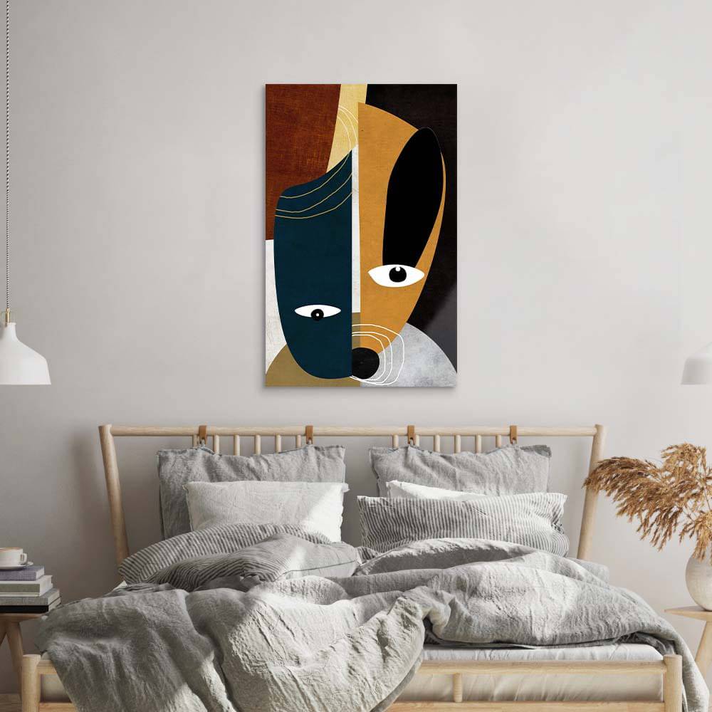 Gemini Dog Glass Wall Art - CreoGlass E-Shop