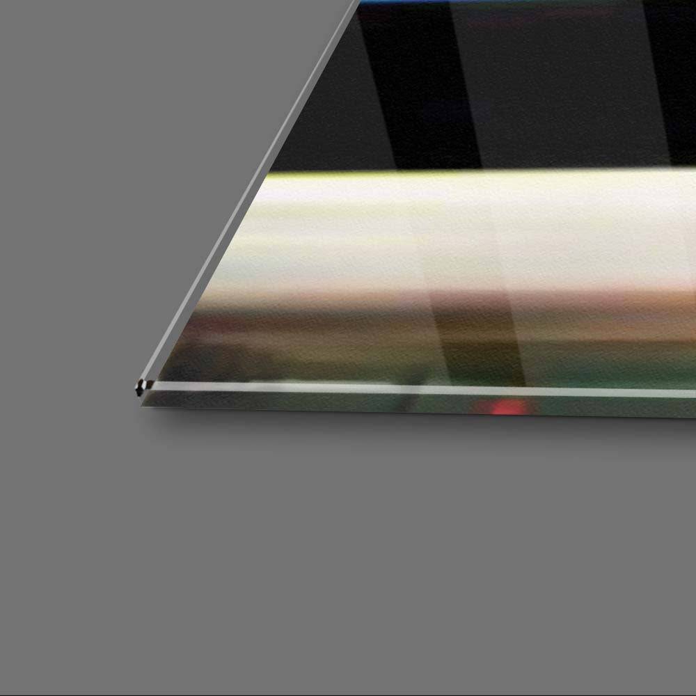 Glitched Cityscape Glass Wall Art - CreoGlass E-Shop