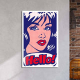 Hello! Retro Glass Wall Art - CreoGlass E-Shop