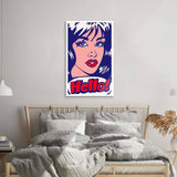 Hello! Retro Glass Wall Art - CreoGlass E-Shop