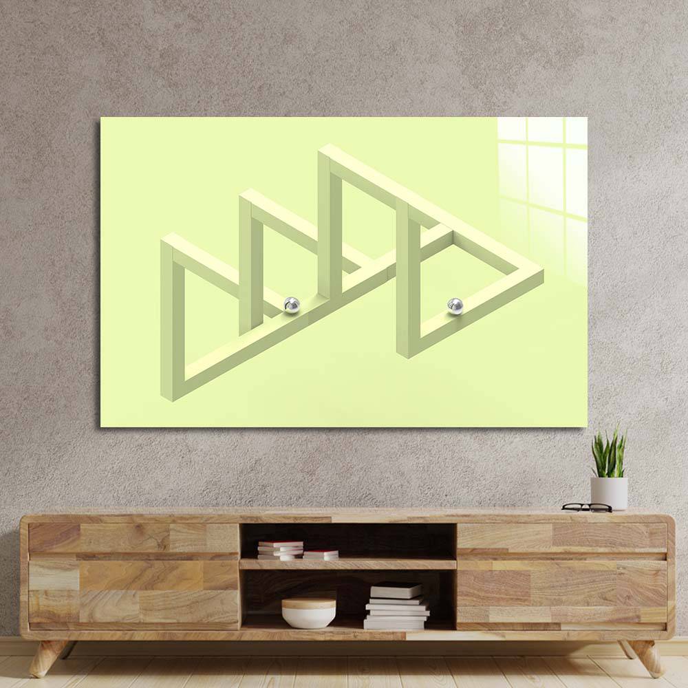 Impossible Geometry Glass Wall Art - CreoGlass E-Shop
