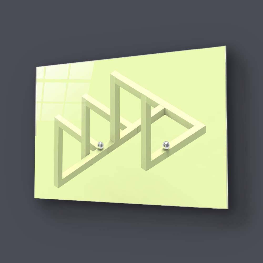 Impossible Geometry Glass Wall Art - CreoGlass E-Shop
