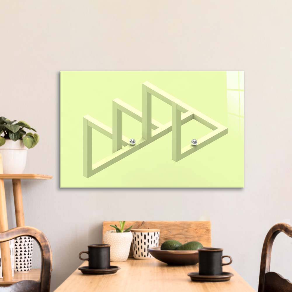 Impossible Geometry Glass Wall Art - CreoGlass E-Shop